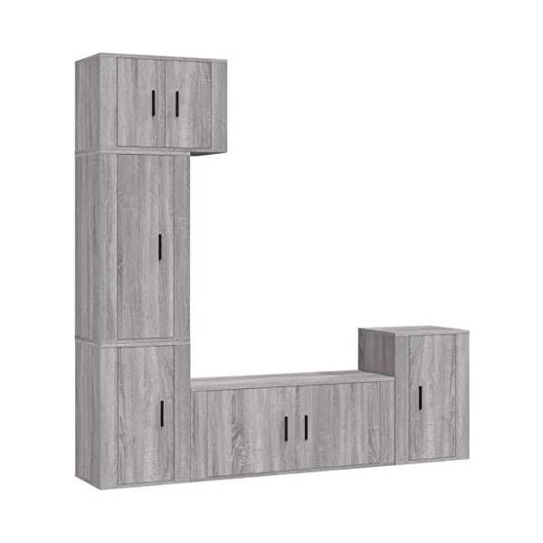 VEEKI Meuble TV, Meuble TV Suspendu, Meuble TV Industriel, Meuble TV Bois, Meuble Chambre, Convient pour Salon ou Chambre, En