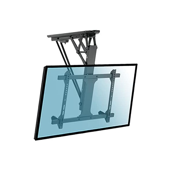 KIMEX - Support TV - Installation Plafond - Fonction escamotable motorisé - pour écran 32"-70" - Connecté - 018-7064W