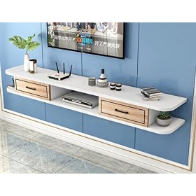 AVIMYA Meuble TV Flottant Meuble TV Flottant, Meuble TV Mural Console Audio Vidéo Centre de Divertissement Composant Étagère 