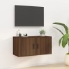 VEEKI Meuble TV, Meuble TV Suspendu, Meuble, Meuble TV avec Rangement，Meuble Industriel, Convient pour Salon ou Chambre, Mura