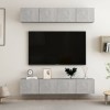 VEEKI Meuble TV, Meuble TV Suspendu, Meuble, Meuble TV avec Rangement，Meuble Industriel, Convient pour Salon ou Chambre, Meub