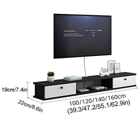 Meuble TV Meuble TV Unités Murales pour Salon Meuble TV Flottant Meuble TV Mural Étagère pour Centre De Divertissement De Sal