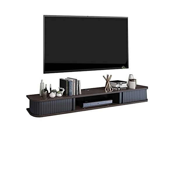 EsEntL Meuble TV Mural 31,4/39,3/47,2/55,1 Pouces Meuble TV Flottant Mural, Console multimédia, étagère de Rangement pour Div