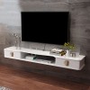 Étagère TV Murale Centre de Divertissement Meuble TV Flottant en Bois Console média Meuble de Rangement Meuble de Rangement T