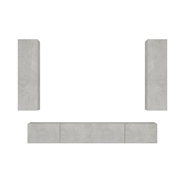 VEEKI Meuble TV, Meuble TV Suspendu, Meuble TV Industriel, Meuble TV Bois, Meuble Chambre, Convient pour Salon ou Chambre, En