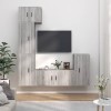 VEEKI Meuble TV, Meuble TV Suspendu, Meuble TV Industriel, Meuble TV Bois, Meuble Chambre, Convient pour Salon ou Chambre, En