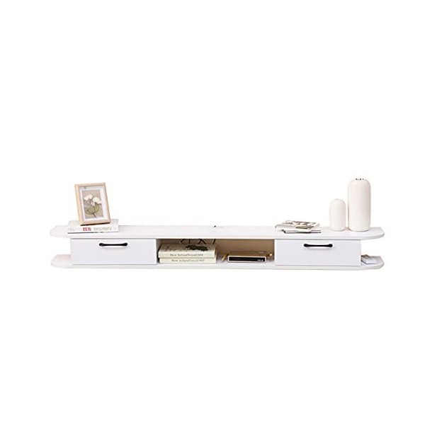 Meuble TV Flottant Pour DVD TV par Satellite DéCodeur CâBle Console TV Murale Moderne, Console TV Murale Moderne/A / 140×24×1