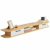 Meuble TV Flottant Pour DVD TV par Satellite DéCodeur CâBle Console TV Murale Moderne, Console TV Murale Moderne/A / 140×24×1