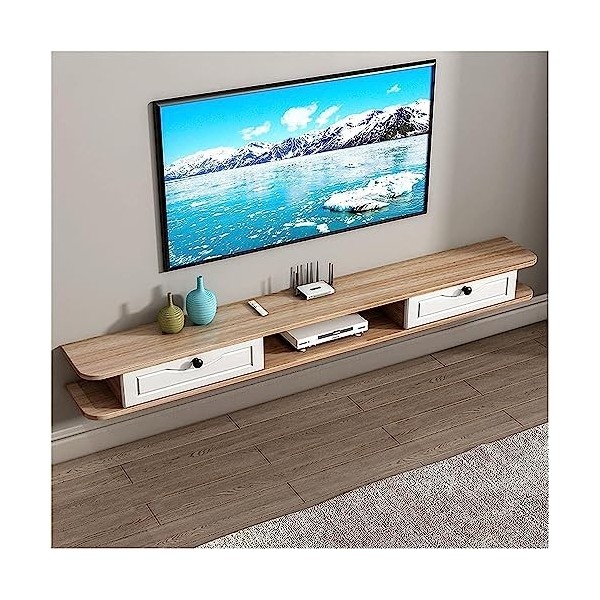 Meuble TV Meuble TV Unités Murales pour Salon Meuble TV Flottant Console TV en Bois pour Salon Meuble TV Armoire Murale Simpl