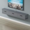 KOWJIFH Meuble TV Mural Étagère TV Flottante Étagère Murale Console TV multimédia Support TV Centre de Divertissement Meuble 