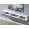 KOWJIFH Meuble TV Mural Étagère TV Flottante Étagère Murale Console TV multimédia Support TV Centre de Divertissement Meuble 