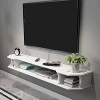 CENAP Meuble TV Flottant, étagère TV Murale en Bois pour Console multimédia, Console TV Suspendue pour décodeurs câble routeu