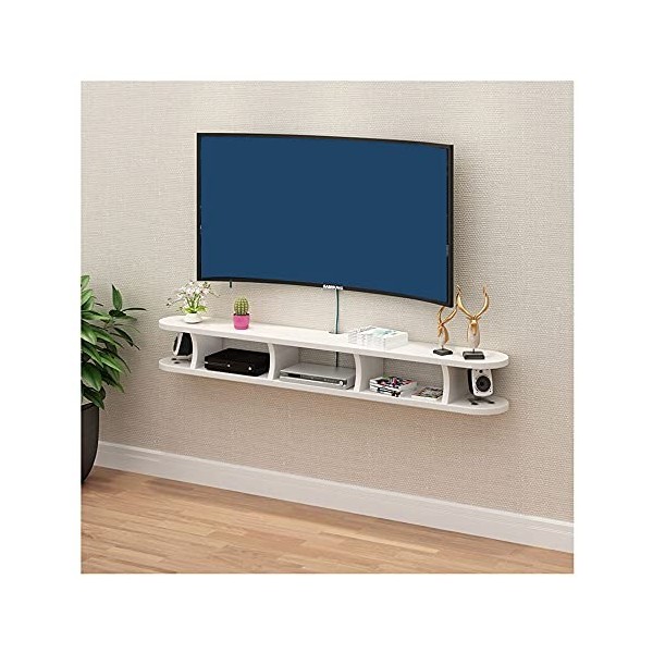 Meuble TV Meuble TV Flottant Meuble TV Fixé Au Mur Meuble TV Suspendu pour Salon Salle De Divertissement Bureau Unité De Dive