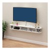 Meuble TV Meuble TV Flottant Meuble TV Fixé Au Mur Meuble TV Suspendu pour Salon Salle De Divertissement Bureau Unité De Dive