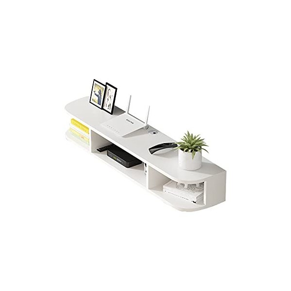 Meuble TV Flottant, Console de Meuble TV en Bois, Centre de Divertissement multimédia, adapté à la Maison/hôtel Couleur : B,