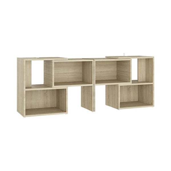 VEEKI Meuble TV, Meuble TV Suspendu, Meuble TV Blanc, Meuble TV Industriel, Meubles de Salon, Salon, Chambre, Cadre en Acier,