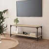 VEEKI Meuble TV, Meuble TV Suspendu, Meuble TV Industriel, Meuble TV Bois, Meuble Chambre, Convient pour Salon ou Chambre, Ch