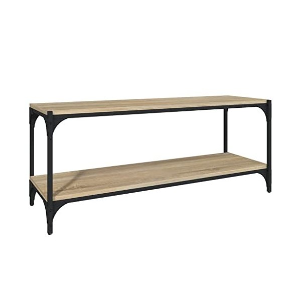 VEEKI Meuble TV, Meuble TV Suspendu, Meuble TV Industriel, Meuble TV Bois, Meuble Chambre, Convient pour Salon ou Chambre, Ch