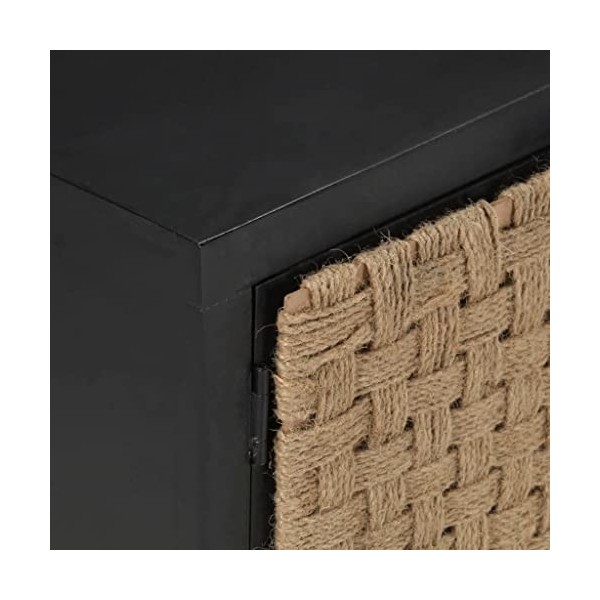 Meuble TV avec 2 Portes | Style Classique | Rangement matériel télé Audio Video Gaming | 120x30x40cm Noir