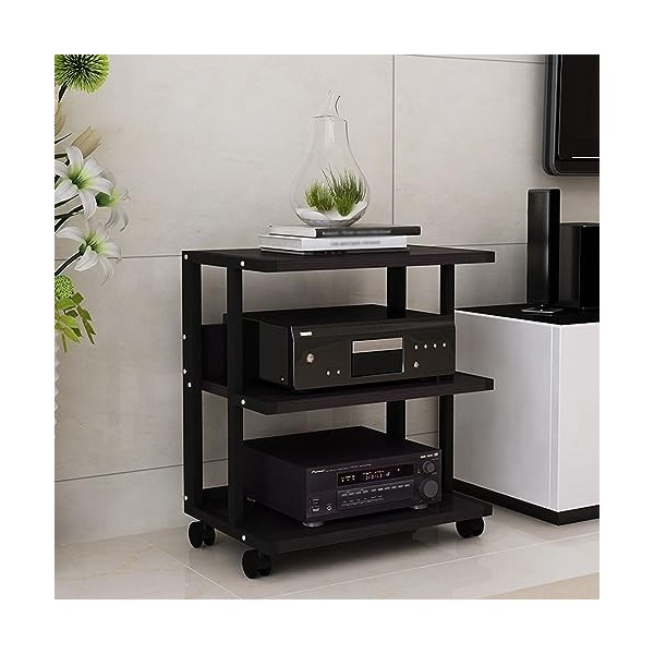 YCOVSFP Armoire De Rangement Multimédia, Support Audio Amovible À 3 Niveaux, Support De Lecteur Multimédia, Support Stéréo Fo