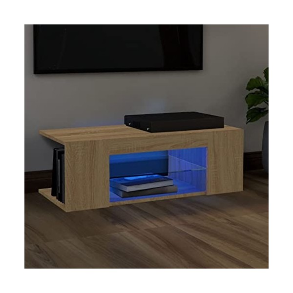 VEEKI Meuble TV, Meuble TV Suspendu, Meuble télé, Meuble TV Industriel, Meuble Chambre, Convient pour Salon ou Chambre, Meubl