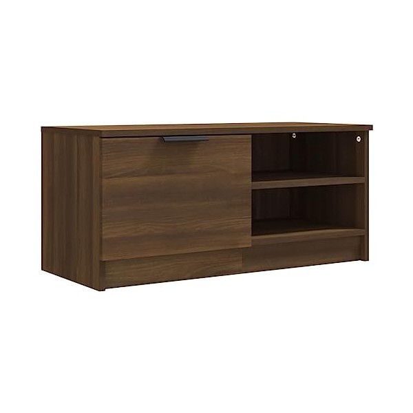 VEEKI Meuble TV, Meuble TV Suspendu, Meuble TV Industriel, Meuble TV Bois, Meuble Chambre, Convient pour Salon ou Chambre, Ch