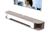 EsEntL Console multimédia Murale de 51,1 Pouces avec Porte, Meuble TV Flottant pour Centre de Divertissement, Support de déco