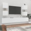 VEEKI Meuble TV, Meuble TV Suspendu, Meuble TV Industriel, Meuble TV Bois, Meuble Chambre, Convient pour Salon ou Chambre, En