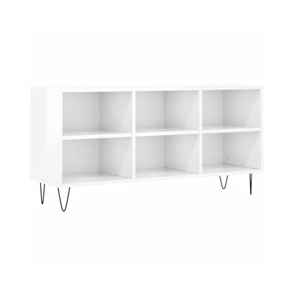 VEEKI Meuble TV, Meuble TV Suspendu, Meuble TV Industriel, Meuble TV Bois, Meuble Chambre, Convient pour Salon ou Chambre, Bl