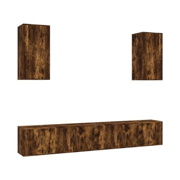 VEEKI Meuble TV, Meuble TV Suspendu, Meuble TV Industriel, Meuble TV Bois, Meuble Chambre, Convient pour Salon ou Chambre, En