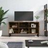 VEEKI Meuble TV, Meuble TV Suspendu, Meuble TV Industriel, Meuble TV Bois, Meuble Chambre, Convient pour Salon ou Chambre, ch