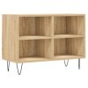 ZEYUAN Meuble TV chêne Sonoma 69,5 x 30 x 50 cm Bois dingénierie,Meuble Bas Salon,Meubles De Salon TV,Meuble TV Longueur