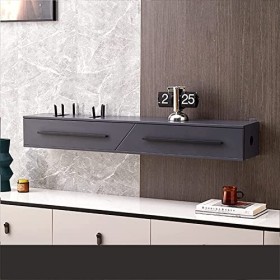 RUtavm Meuble TV Flottant, Meuble TV Mural, Meuble TV Flottant, étagère de Rangement pour décodeur multimédia, unité de Diver