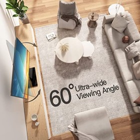 PERLESMITH Support TV Universel pivotant – Support de Table pour TV LCD LED 37–65, 70 Pouces – Support TV réglable en Hauteur