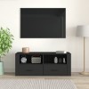 Générique Meuble TV Noir 100x35x40 cm Bois dingénierie,24.9 KG,816809, Meubles, Meubles TV