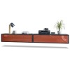 Vladon Ensemble de 2 Set Meuble TV Lana 120, lowboards de 120 x 29 x 37 cm chacun avec Beaucoup despace de Rangement, Caisso