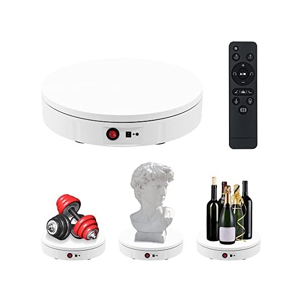 Mcbazel 11.8 Pouces Plateau Tournant de Photographie Professionnel 100KG Platine Tournante Motorisée Automatique 360 degrés R