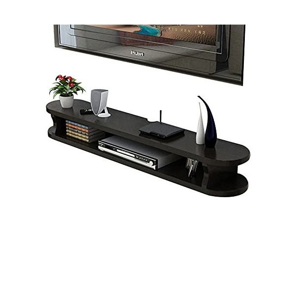 EsEntL Console de Meuble TV Flottant, Meuble TV Mural, étagère Flottante, pour Chambre/Salon, Doit être assemblé Couleur : B