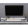 EsEntL Meuble TV Flottant, Meuble TV Suspendu en Bois avec 2 rangements Ouverts, pour Salon, Salle de Divertissement, Bureau/