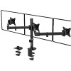 MounTeck Support Ecran PC 3 pour 17-24 Pouces écran Plat & incurvé, vesa 75x75 100x100 Support Triple Ecran, 7 kg/Bras, Auppo