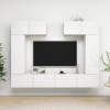 Générique Ensemble de Meuble TV 6 pcs Blanc Brillant Aggloméré,82.3 KG,3079329, Meubles, Meubles TV