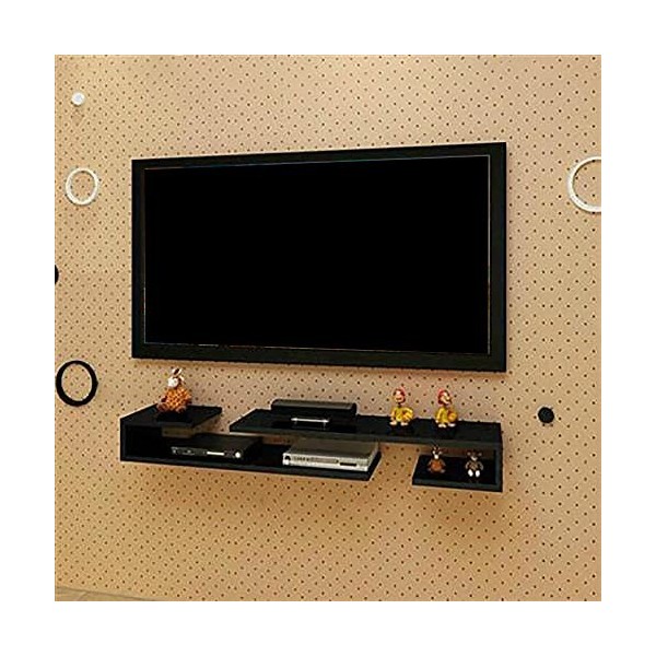 Meuble TV Mural,Set-Top Box Rack Chambre Fond Mur Rack Salon TV Meuble De Rangement/B/70X20X13Cm wwyy