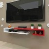 Meuble TV Mural,Set-Top Box Rack Chambre Fond Mur Rack Salon TV Meuble De Rangement/B/70X20X13Cm wwyy
