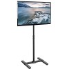 VIVO Support TV Mobile pour écran Plat LED LCD de 13 à 42 Pouces, Support de Sol à roulettes réglable en Hauteur avec roulett