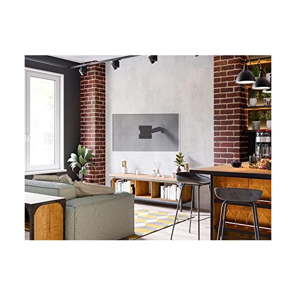 RICOO Support Murale TV Orientable S2622 Inclinable Universel 27-50" 69-127cm Fix ation Mural Télévision LED/LCD/Incurvée V