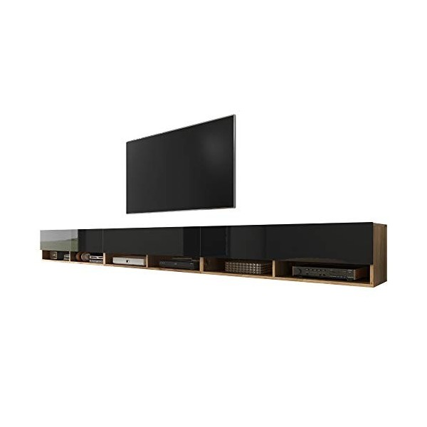 Selsey Wander - Meuble TV/Banc TV chêne wotan, 3x100 cm, sans LED