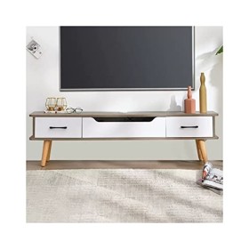 Meuble TV, Centre De Divertissement pour Jeux Vidéo, Meuble TV Moderne avec Tiroirs De Rangement, Centre Multimédia dans Le S