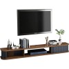 EsEntL Meuble TV Mural Meuble TV Flottant Mural, Console Multimédia Etagère de Rangement pour Divertissement, Meuble TV Mural