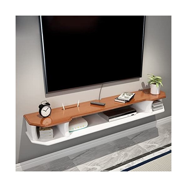 EGOMED Meuble TV Flottant Meuble TV Meuble TV Mural Centre de Divertissement Meuble TV Flottant en Bois Console multimédia Me