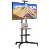 Yaheetech Chariot Mobile de TV 32 inch - 75 inch Plasma/LCD/LED Max. VESA 600x400 mm 2 tablettes Chariot Plancher avec Systèm